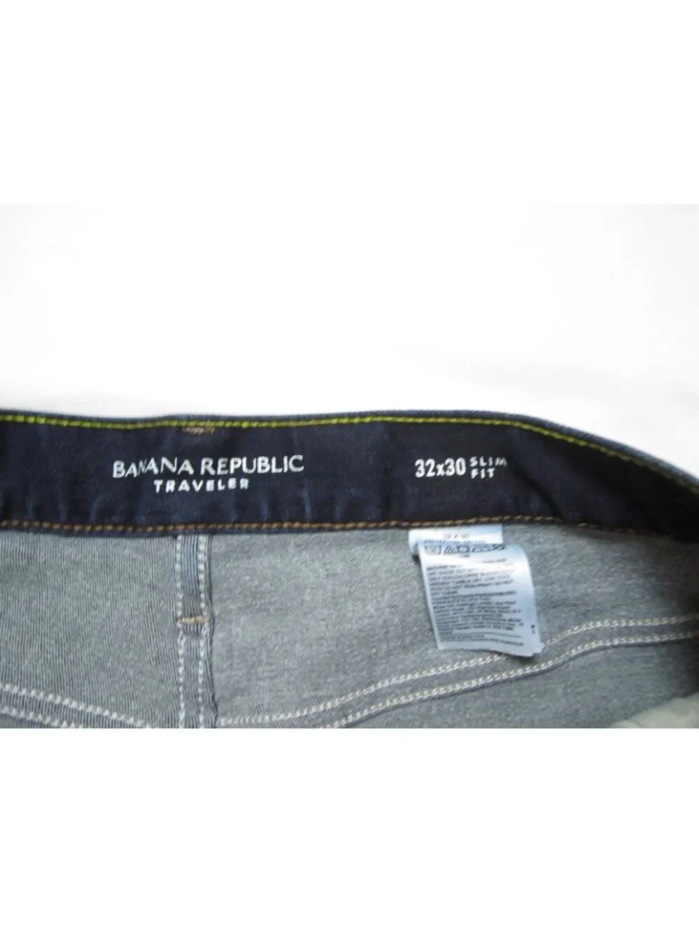 Banana Republic Traveler Jeans Slim Fit 32x28 Dark Wash Denim Commuter Preppy